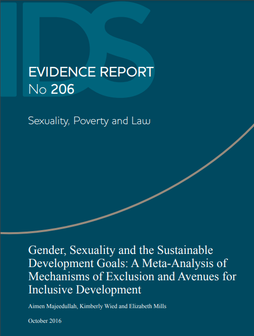 Screenshot showing the cover page of resource, including the institute of development studies , title, authors and date. 