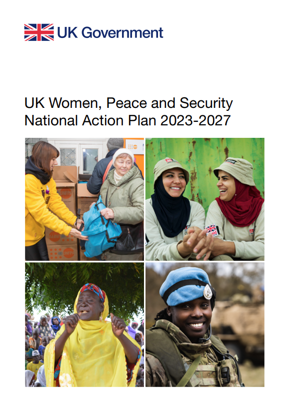 a screenshot of the first page of the resource, showing the title and four photos: a photo of a person receiving a package, two people laughing, a person singing and a photo of a person in peacekeeper uniform smiling at the camera.