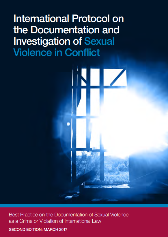 a screenshot of the first page of the resource, showing the title and a photo of damaged window in a dark room with light visible outside.