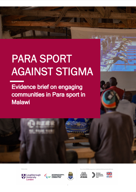 a screenshot of the first page of the resource, showing a photo of people sitting on the wooden benches with their backs facing camera, the title and publishers’ and ukaid’s logos.
