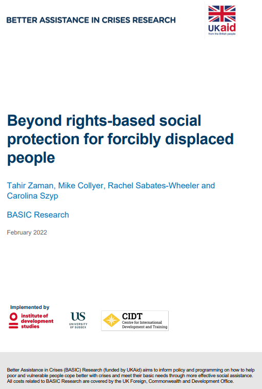 screenshot showing cover page of resource, including title, author, the logo’s for institute of development studies, university of sussex, and center for international development and training 