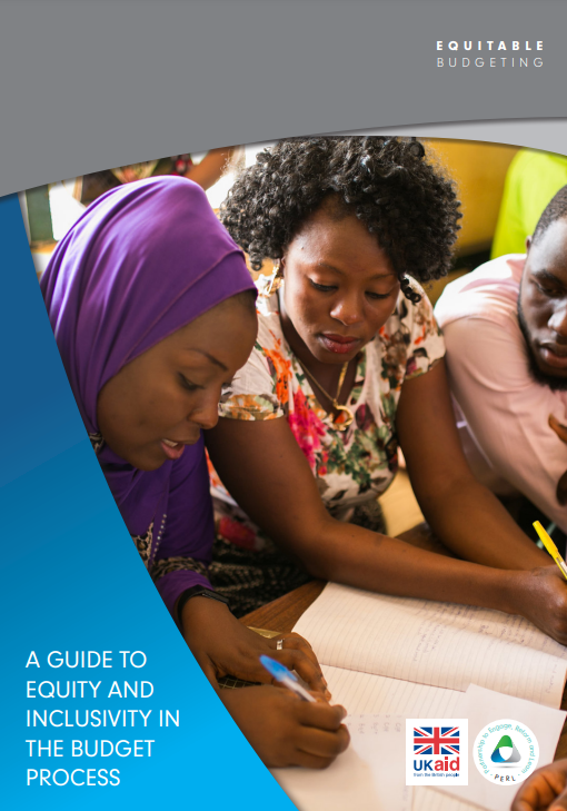 screenshot of the first page of the resource including resource title, UKaid and Partnership to engage, reform and learn logo, and 3 people looking at a notebook.