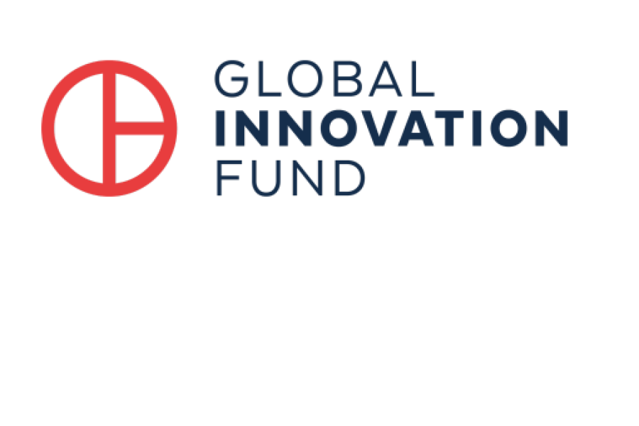 Screenshot showing the first page of the resource, including the global innovation fund logo and climate strategy title. 