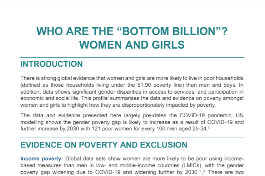 Screenshot showing the first page of the resource, including the title and Inclusive futures and Ukaid logos.