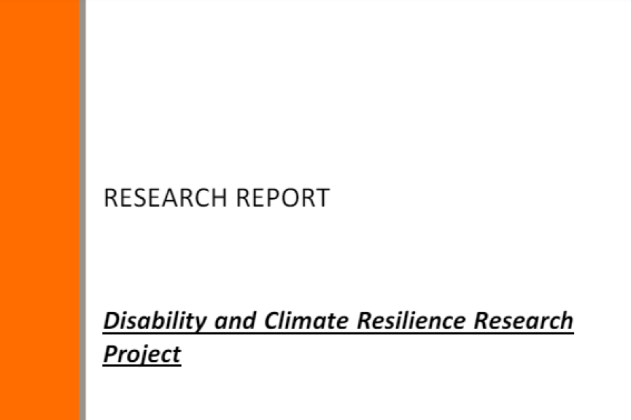 Screenshot showing first page of the resource, including title, date, Ukaid logo, leonard cheshire logo and university college London logo 