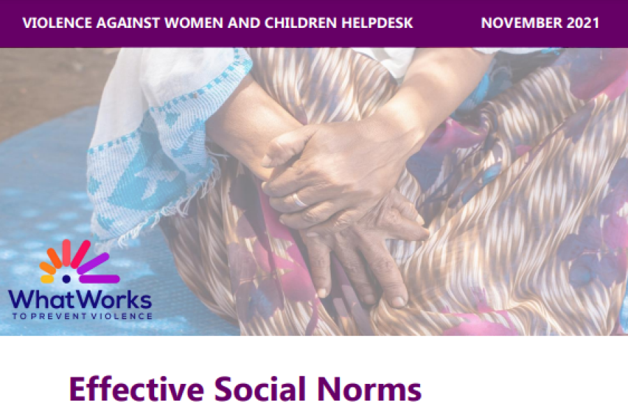 screenshot showing the first page of the report, including title, research question, a photo of a person's hands around their knee and logos of the publishers, authors and the what works programme.